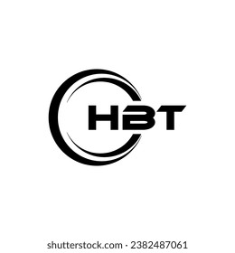 HBT Logo Design, Inspiration for a Unique Identity. Modern Elegance and Creative Design. Watermark Your Success with the Striking this Logo.