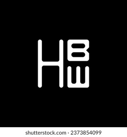 HBW letter logo vector design, HBW simple and modern logo. HBW luxurious alphabet design  