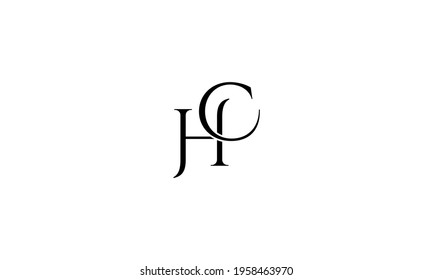 HC CH Abstract initial monogram letter alphabet logo design