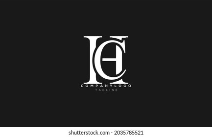 HC, CH, Abstract initial monogram letter alphabet logo design
