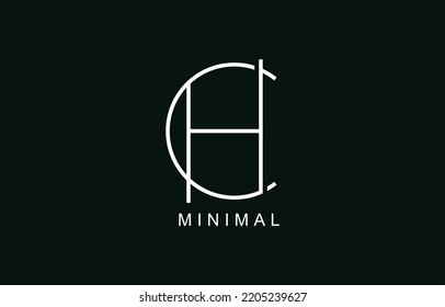 HC or CH Abstract initial monogram Letter alphabet logo