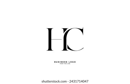 HC, CH, H, C, Abstract Letters Logo Monograma