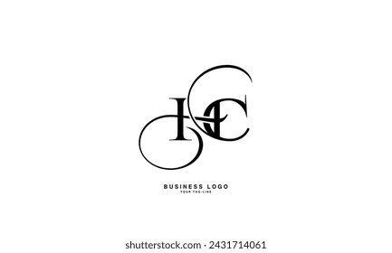 HC, CH, H, C, Abstract Letters Logo Monogram