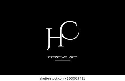 HC, CH, H, C abstract letters logo monogram