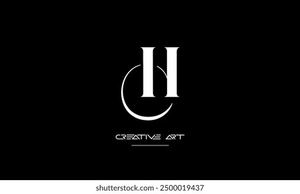 HC, CH, H, C abstract letters logo monogram