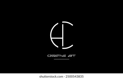 HC, CH, H, C abstract letters logo monogram