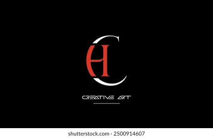 HC, CH, H, C abstract letters logo monogram