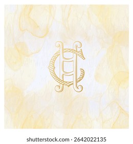 HC, CH, logo HC, Letter HC,  Monogram HC,Logo for Wedding , monogram for Wedding , Wedding Monogram, Wedding 
Logo, Logo Design , Monogram Vintage