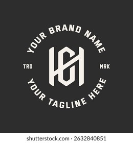 HC and CH monogram logo design, logo initial for clothing, apparel, brand and corporate
