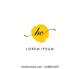 HC Initial beauty monogram logo vector