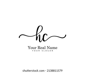 HC Initial beauty monogram logo vector