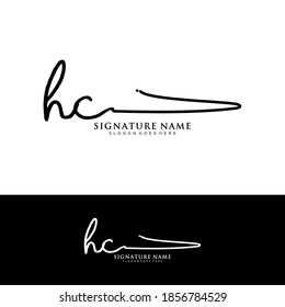 HC Initial letter handwriting and signature logo.