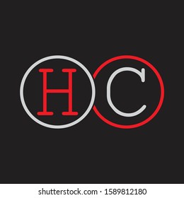HC Initial letter linked circle capital monogram logo modern template