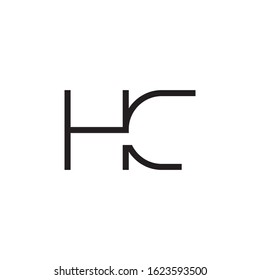 HC initial letter logo template vector icon design