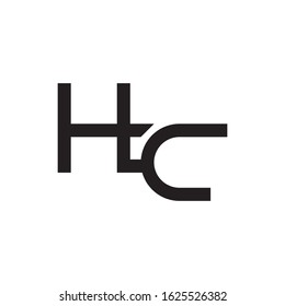 HC initial letter logo template vector icon design