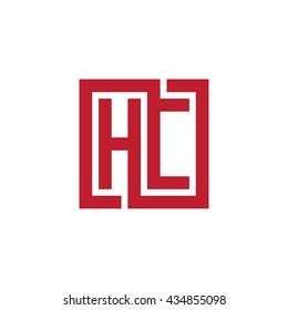 HC initial letters looping linked square logo red