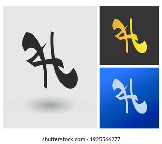HC KL initial based Logo Design in Gradients Colors. Creative Modern luxury shape with Letters Vector Icon Logo idea Illustration.