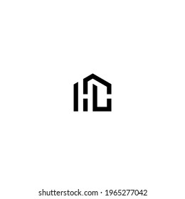 hc latter vector logo abstrack templete