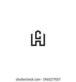 hc latter vector logo abstrack templete