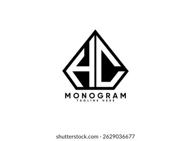 HC letter creative monogram vector logo design.