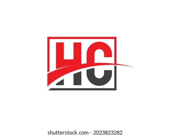 Plantilla de diseño de logotipo de carta HC