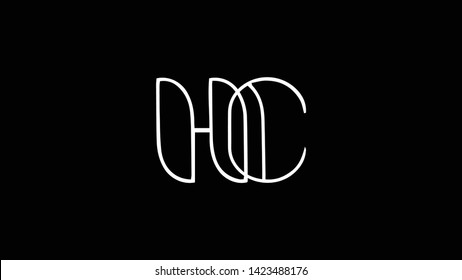 HC logo design template vector illustration