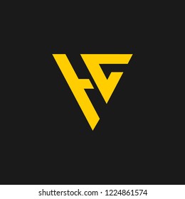 HC logo designed with letter HC in vector format.