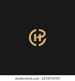 HC Logo monogram with circle modern design template isolated logo,
