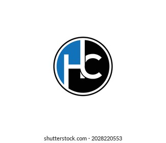 HC logo monogram design template vector element.