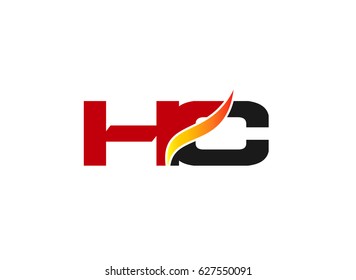 HC Logo. Vector Graphic Branding Letter Element
