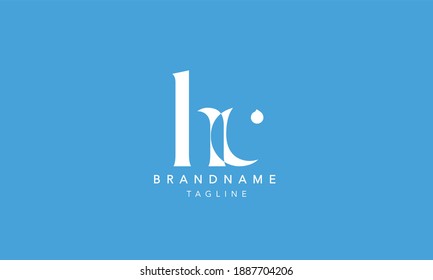 HC Lowercase Letter Initial Icon Logo Design Vector Illustration