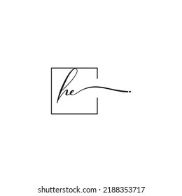 HC siganture logo concept in high quality professional design that will print well across any print media