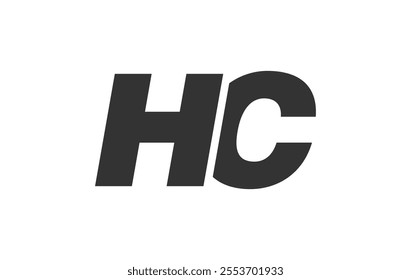 HC Techno Editable Font Logo For Corporate Branding. Bold, Futuristic Design With Unique Typographic Ideas. Minimal Custom Type And Dynamic Letter Variations For Promotion, Printing, And Book Titles