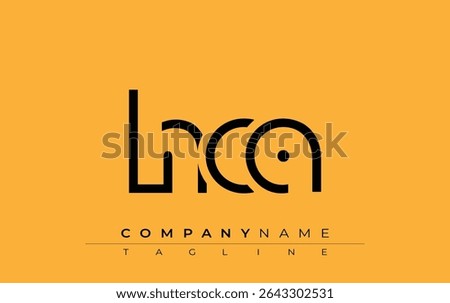 HCA abstract letter design. Modern Business Logo Design With Abstract Typography and Contemporary Style