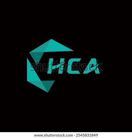 HCA creative minimalist letter logo. HCA unique vector initials alphabet letter logo design 
