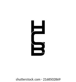 hcb letter original monogram logo design