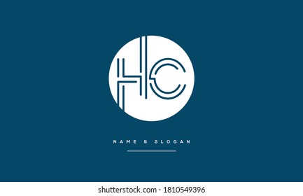 HC,CH,H,C  Abstract Letters Logo Monogram