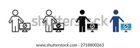 Hci icon set multiple style collection