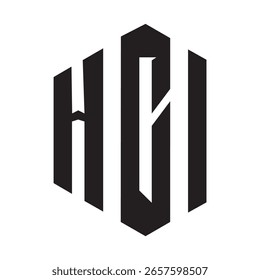 HCI letter design. HCI letter technology logo design. HCI Monogram logo design for entrepreneur.