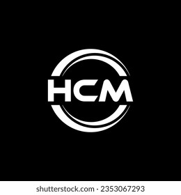 HCM Logo Design, Inspiration for a Unique Identity. Modern Elegance and Creative Design. Watermark Your Success with the Striking this Logo.
