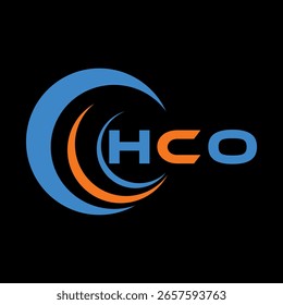 HCO letter design. HCO letter technology logo design. HCO Monogram logo design for entrepreneur.