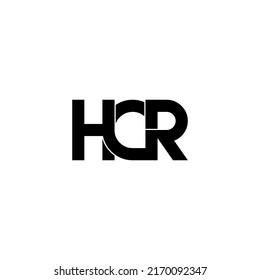 hcr letter original monogram logo design