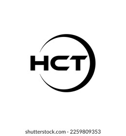 Logo de lettre HCT en illustration. Logo vectoriel, dessins de calligraphie pour logo, Affiche, Invitation, etc.