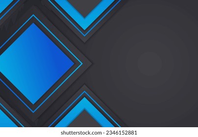 Abstrakter, geometrischer HD-Hintergrund mit Blau- und Schwarz-Farbkombination