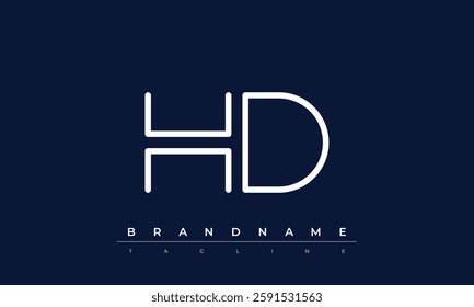HD Abstract letter logo. This logo icon incorporate with abstract shape in the creative way