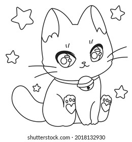 HD anime cat cat unicorn coloring pages for children kids   adults  Children coloring pages  caticorn coloring pages