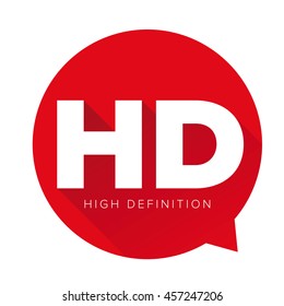 HD button - High Definition vector