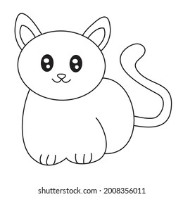 93 Simple Cat Coloring Pages  Latest Free