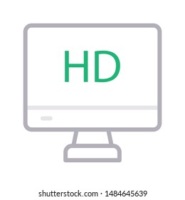 HD colour line vector icon