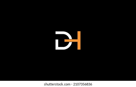 HD, DH, Abstract Letters Logo Design
